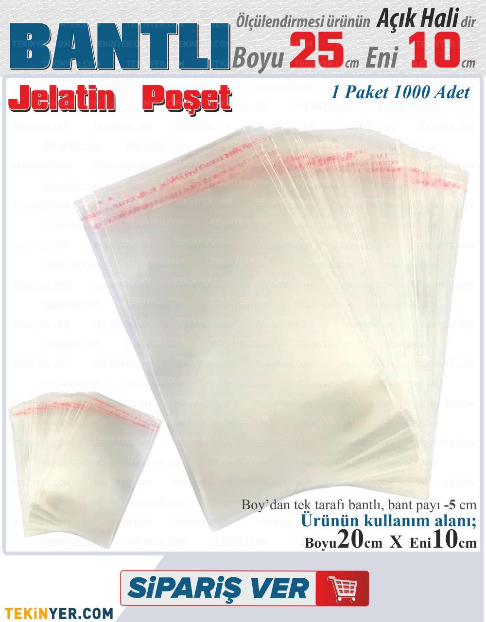 10x25 Bantlı Jelatin
